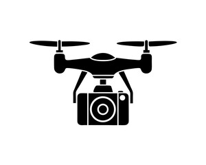 creative details Drone with camera icon Vector Illustration
