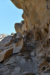 Jebel Shams trekking path. Oman