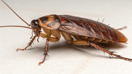 Australian Cockroach on studio background
