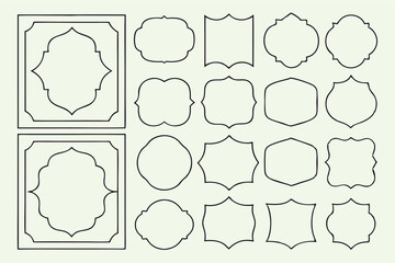 Elegant Vintage Frames Collection For Creative Design Projects Minimalist Vector Borders And Ornament Elements For Invitations And Decorations