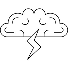 Brainstorming icon single vector illustration