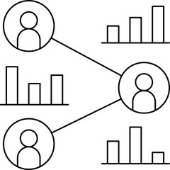 Competitor Anlysis icon single vector illustration