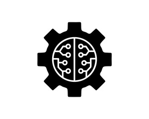creative details Tech gear icon Vector Illustration