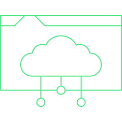 Web Hosting icon single vector illustration