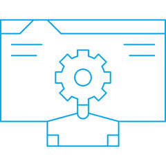 SEO Specialist icon single vector illustration
