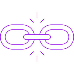 Link Building icon single vector illustration