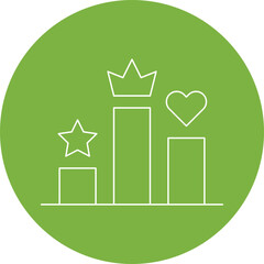 Ranking Factor icon single vector illustration