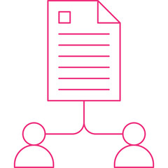 File Sharing icon single vector illustration