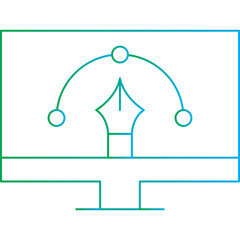 We Design Service icon single vector illustration