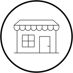 Local Business icon single vector illustration