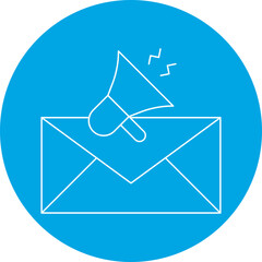 Email Marketing icon single vector illustration