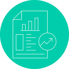 SEO Report icon single vector illustration