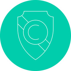 Authorship icon single vector illustration