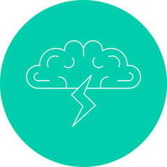 Brainstorming icon single vector illustration