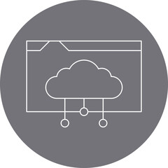 Web Hosting icon single vector illustration