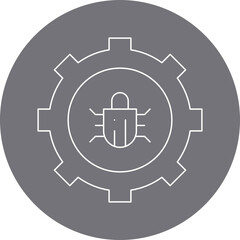 Bug Fixing icon single vector illustration