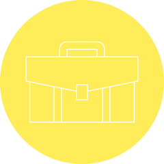 Portfolio icon single vector illustration