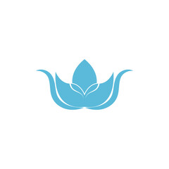beautiful flower lotus logo and vector template