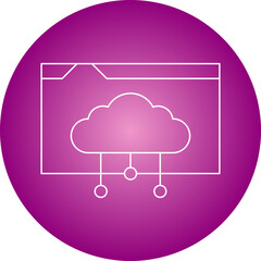 Web Hosting icon single vector illustration