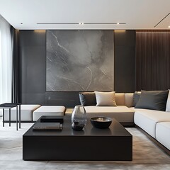 Premium stair focused minimalist interior design high resolution picture