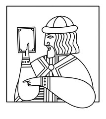 Minimal Portrait of Yaroslav the Wise