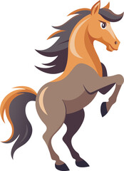 Rearing horse vector art File