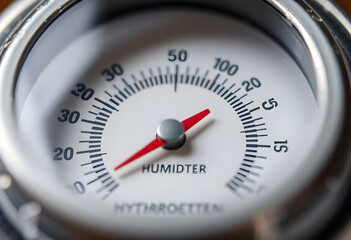 close up of a thermometer on a table
