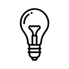 Icon of a Light Bulb	
