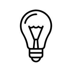 Icon of a Light Bulb	
