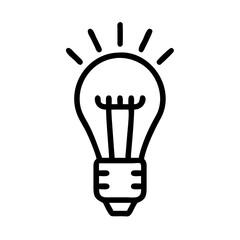 Icon of a Light Bulb	
