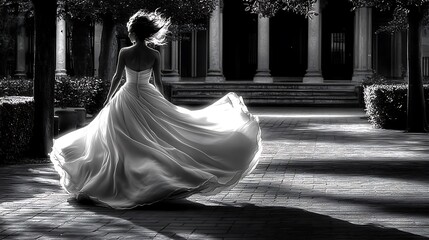 Woman in flowing gown (5)