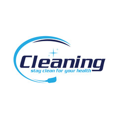 Cleaning Creative Concept Logo Design Template