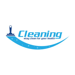 Cleaning Creative Concept Logo Design Template