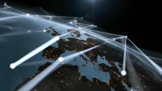 Data Flow and Connectivity Among Urban Areas on Digital Earth Grid