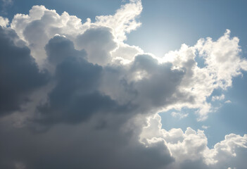 Obraz premium sun is shining through the clouds in the sky