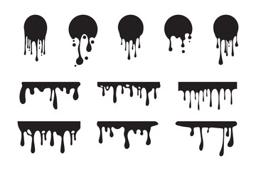 Black paint dripping down a white background creates a striking contrast, forming an abstract and artistic visual that captivates with its boldness and fluidity