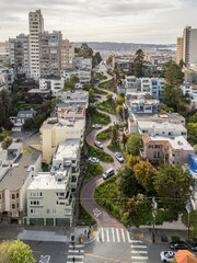 Lombard Street is an east&ndash;west street in San Francisco, California, that is famous for a steep, one-block section with eight hairpin turns.