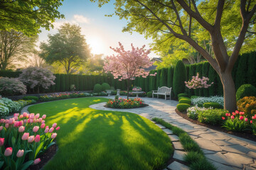 Obraz premium spring in the park