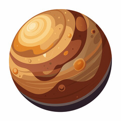 Pluto planet vector 