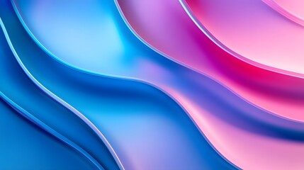 Naklejka premium Abstract purple and blue backdrop design with flowing waves of light and colorful energy