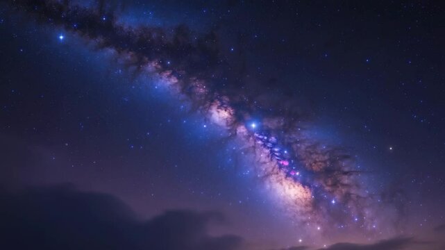 Cassiopeia Constellation and the Milky Way Galaxy