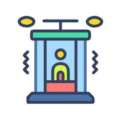 Cartoon Icon of a Sci-Fi Device, Jittering