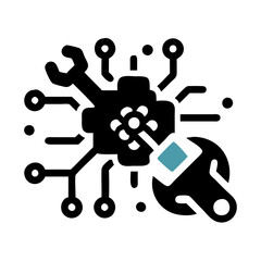 Single cyan diamond on black minimalist abstract art