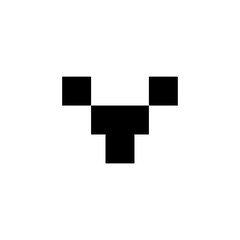 vector illustration of a black and white cross