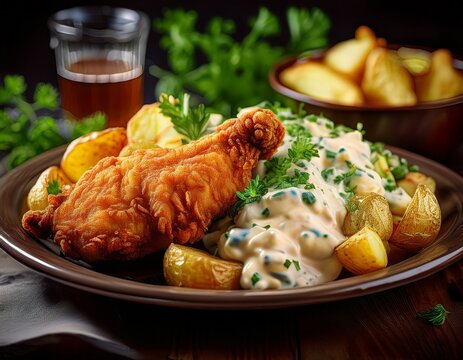 Backhendl mit Kartoffelsalat