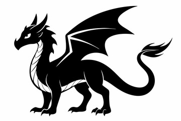 Fototapeta premium vector illustration of a cartoon dragon