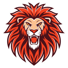 Obraz premium Fierce Lion Head Logo