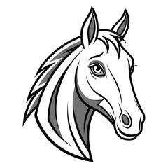 Horse Head Illustration
