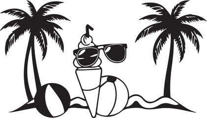 Summer Beach Vector Mega Pack: Tropical Vacation Icons and Illustrations