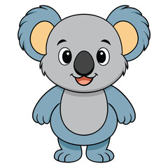 Adorable Cartoon Koala Illustration | Cute Koala Clipart for Kids